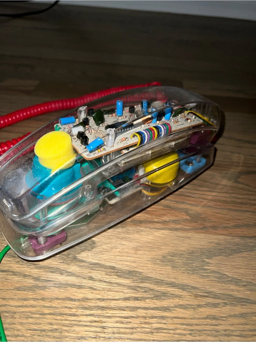 Vintage Metrolight Fun Phone Transparent Landline Telephone 90's Untested